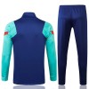 FC Barcelona Chaqueta De Entrenamiento Trajes 2021/22 Verde Azul